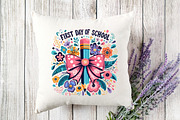 First Day of School Bow Pencil PNG, an Illustration by Designking (Thumbnail 2 of 4)
