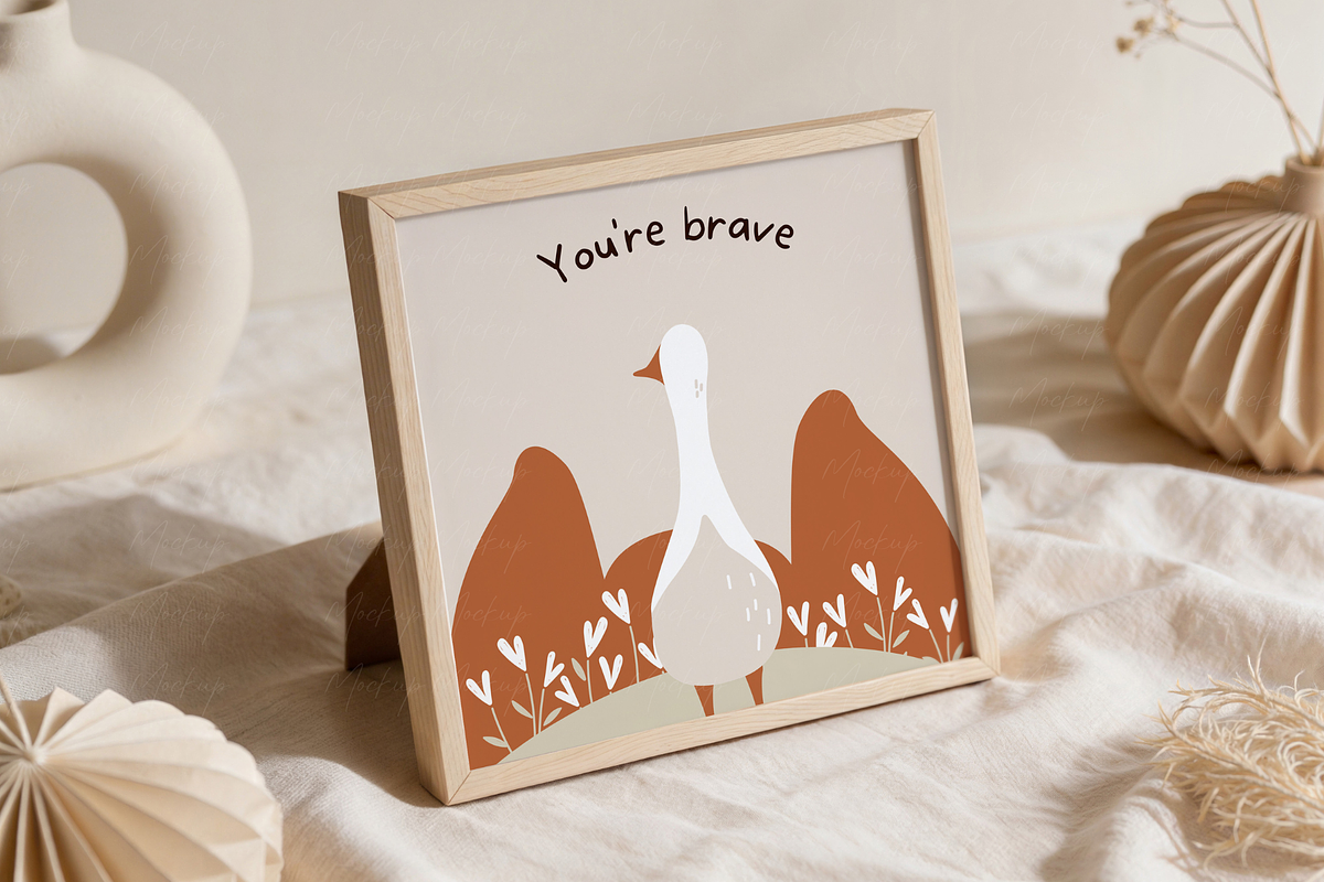 Square Frame Table Mockup, a Product Mockup by TatiMockup (Photo 4 of 4)