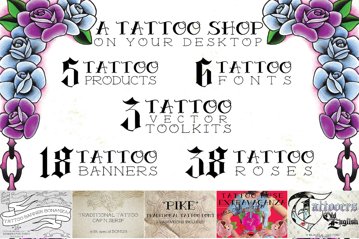 Digital Tattoo Shop Toolkit Bundle preview 2