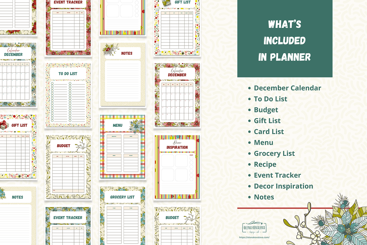Christmas Planner 2025 Printable preview 4
