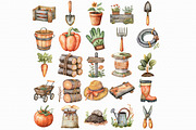 Garden Tools And Supplies Clipart, an Illustration by Libby Wishes (Thumbnail 2 of 7)