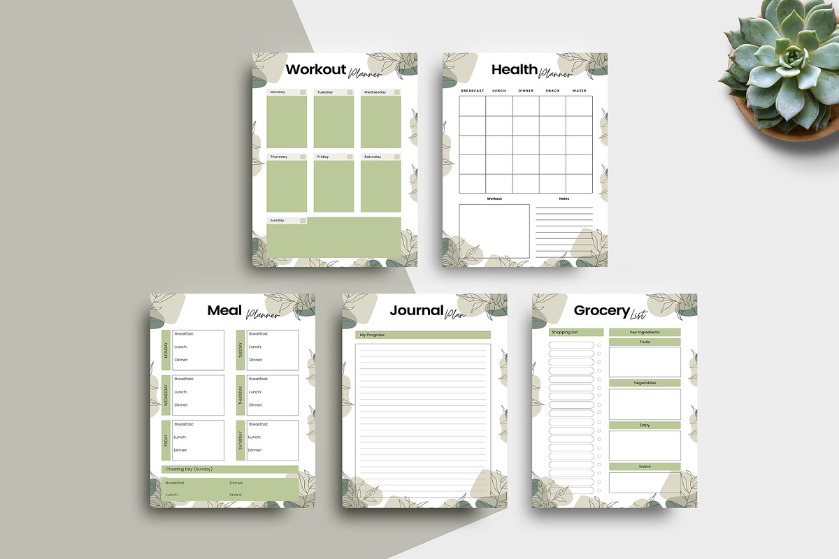 Ultimate Planner Bundle Pack, a Stationery Template by Ultimate Template Shop (Photo 4 of 7)