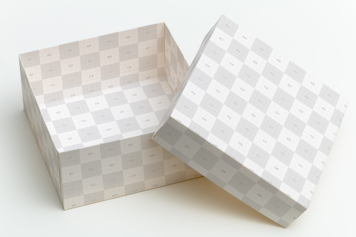 Big Gift Box Mockup 01, a Packaging Mockup by Ktyellow (Photo 2 of 3)