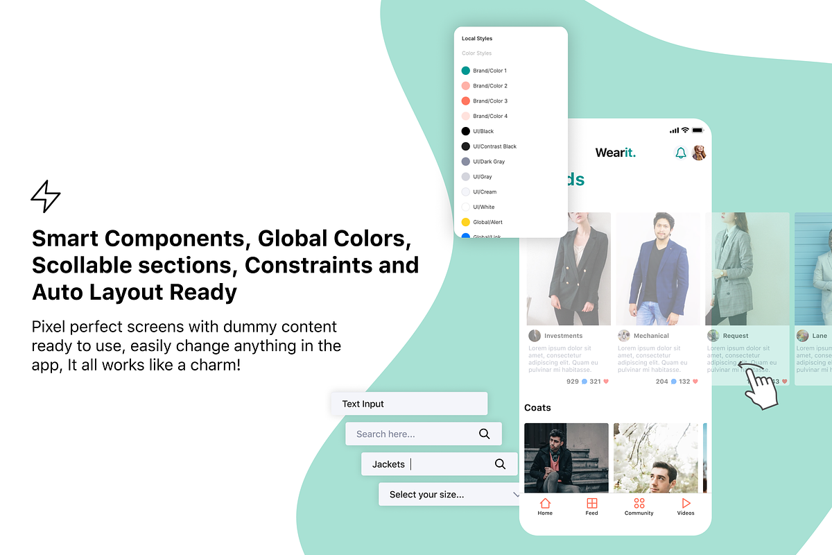 Wearit - Fashion UI Kit, an UI Kit Template by Angelo Barrientos (Photo 4 of 5)