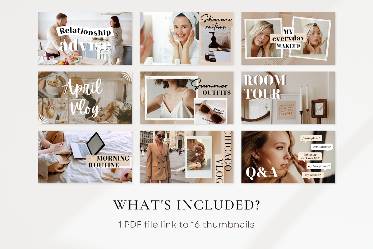Brown YouTube Channel Branding Kit, a Social Media Template by ShopRShop (Photo 2 of 6)