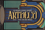SALE Art Deco Toolkit, a Background Graphic by Cruzine (Thumbnail 4 of 111)