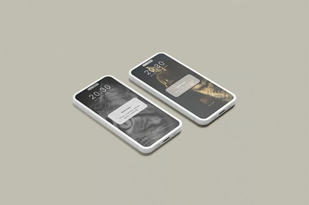 iPhone 14 Pro Clay Mockup