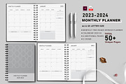 Ultimate Monthly Planner 2023-2024, a Stationery Template by Design Zone (Thumbnail 1 of 5)