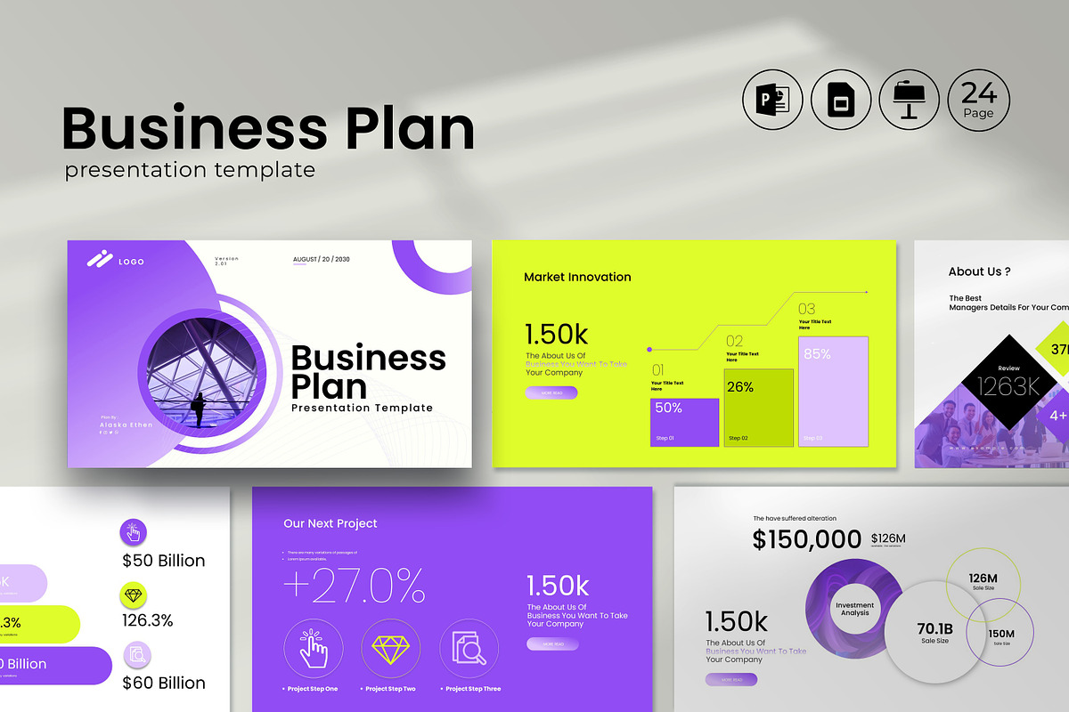 Business Plan Presentation Template, a Presentation Template by Soraclod (Photo 1 of 9)
