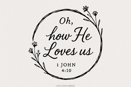 Oh, How He Loves Us PNG, 1 John