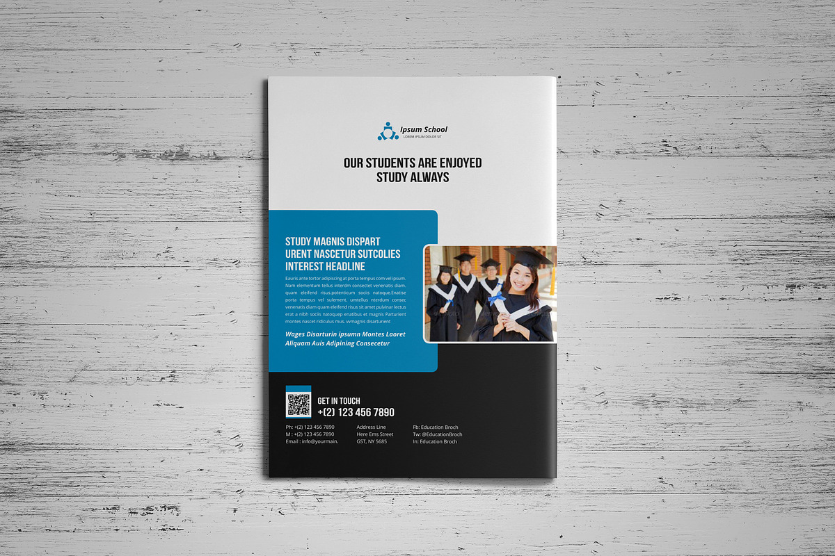 Education Brochure Template V3, a Brochure Template by JanySultana (Photo 3 of 8)