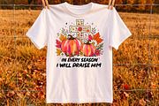 In Every Season I Will Praise Him, a Seasonal Illustration by Libby Wishes (Thumbnail 2 of 3)