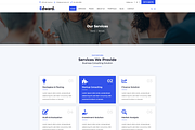 Edward - Corporate HTML Template, a Bootstrap Template by Team90Degree (Thumbnail 2 of 6)
