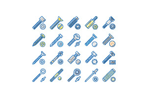 Screw And Bolt Building Accessory, an Object Illustration by pikepicture