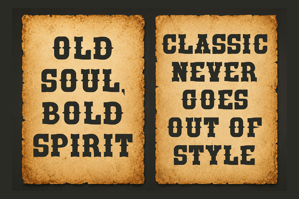 Western History, a Slab Serif Font by Limited.studio (Photo 5 of 7)