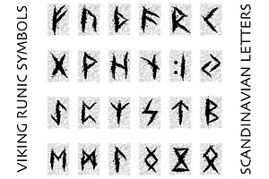 Runic Scandinavian Symbols Set