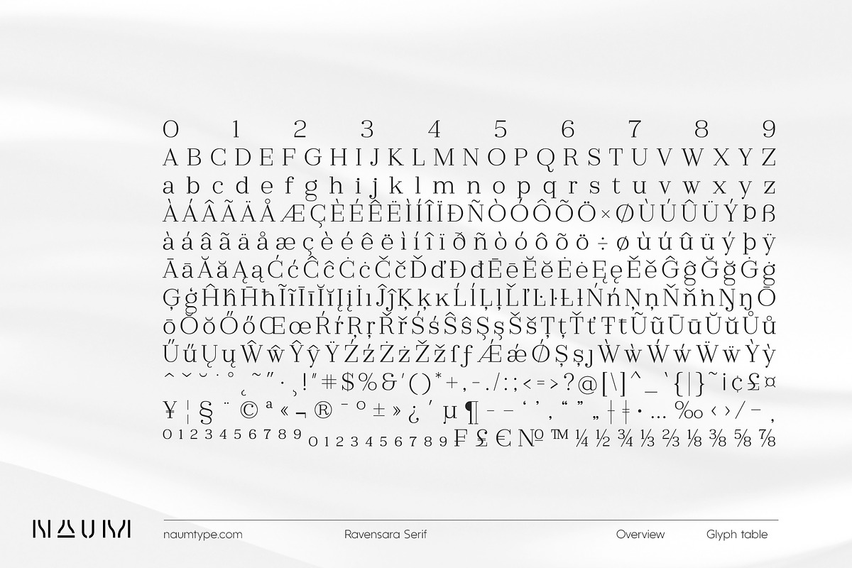 Ravensara Serif | 7 fonts, a Serif Font by NAUM (Photo 4 of 7)