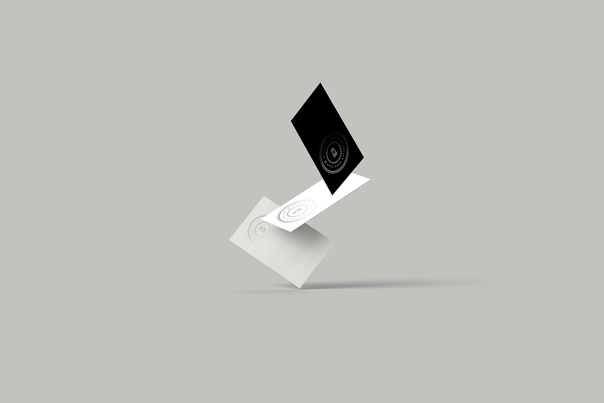 Spot UV Business Card Mockup - Float, a Print Template by thengtiger