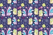 Funny colorful monsters, a Pattern Graphic by Tanor (Thumbnail 7 of 16)