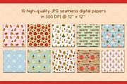 Christmas Doodles Graphic Set, a Pattern Graphic by Drafts n Doodles (Thumbnail 4 of 6)