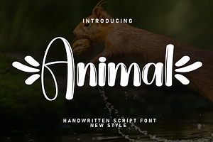 Animal Script Font