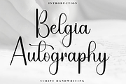 Belgia Autography, a Font by InermediaSTUDIO (Thumbnail 1 of 8)