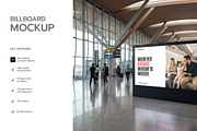 Airport Digital Billboard Mockup, an Advertising Mockup by graphypix (Thumbnail 2 of 4)