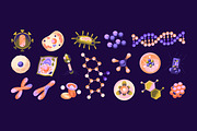 Scientific elements icons set, a Healthcare Illustration by PaperTrident (Thumbnail 1 of 4)