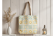 Sunlit Sage Mosaic Seamless Pattern, a Pattern Graphic by OwlAndFern (Thumbnail 12 of 15)