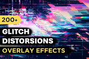 200+ Glitch Effect Overlays, a Texture Graphic by Mikel Blazgad (Thumbnail 1 of 11)