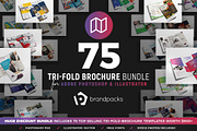 75 Trifold Brochure Templates Bundle, a Brochure Template by BrandPacks (Thumbnail 1 of 11)