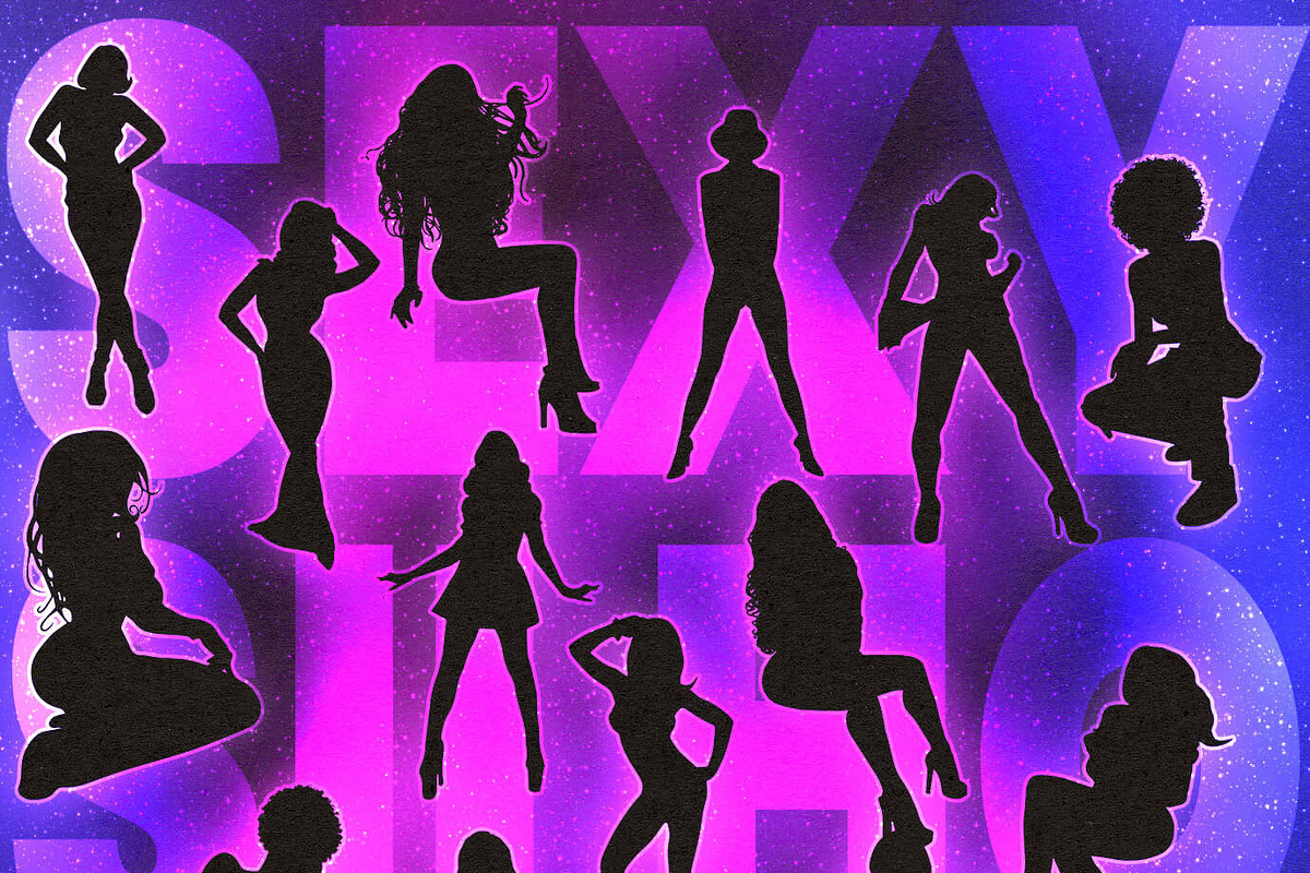 Sexy Female Vector Women Silhouettes, a Person Illustration by Posh Papers & Patterns (Photo 7 of 8)