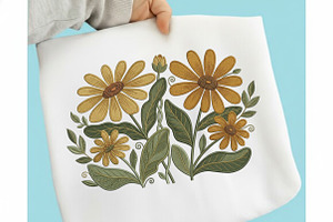 Sunflower Sublimation Design, an Illustration by designcity5