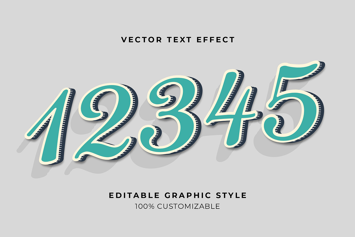 Vintage Script Shadow Text Effect preview 2