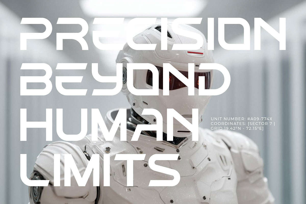 Chrome Quantum Futuristic Font, a Sans Serif Font by timelesstype.co (Photo 17 of 20)