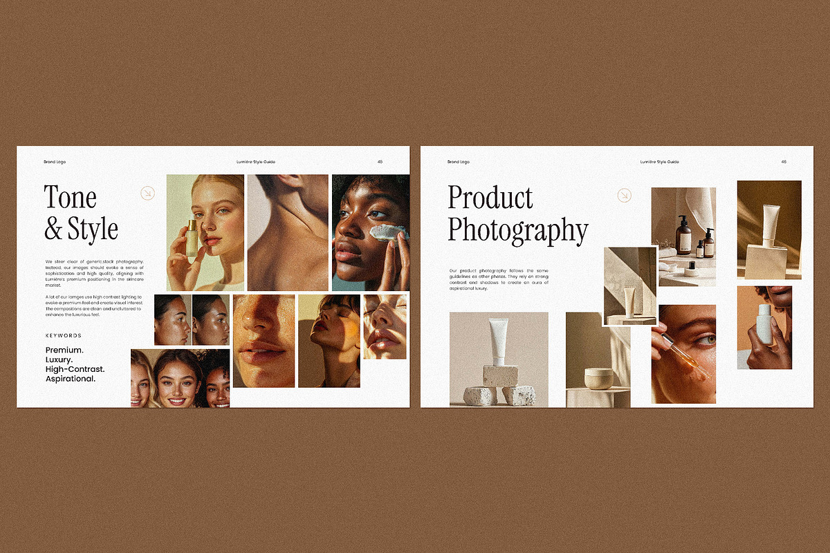 Lumière Branding Guidelines, a Branding & Logo Template by AndrewPixel (Photo 11 of 14)
