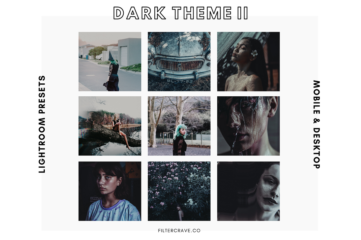 Dark Mobile Lightroom Presets II, an Action Add-On by Filtercrave (Photo 2 of 9)