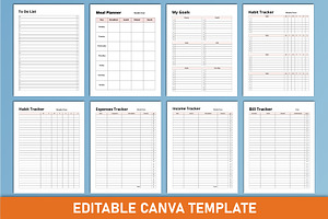 Happy Life Planner Canva Template