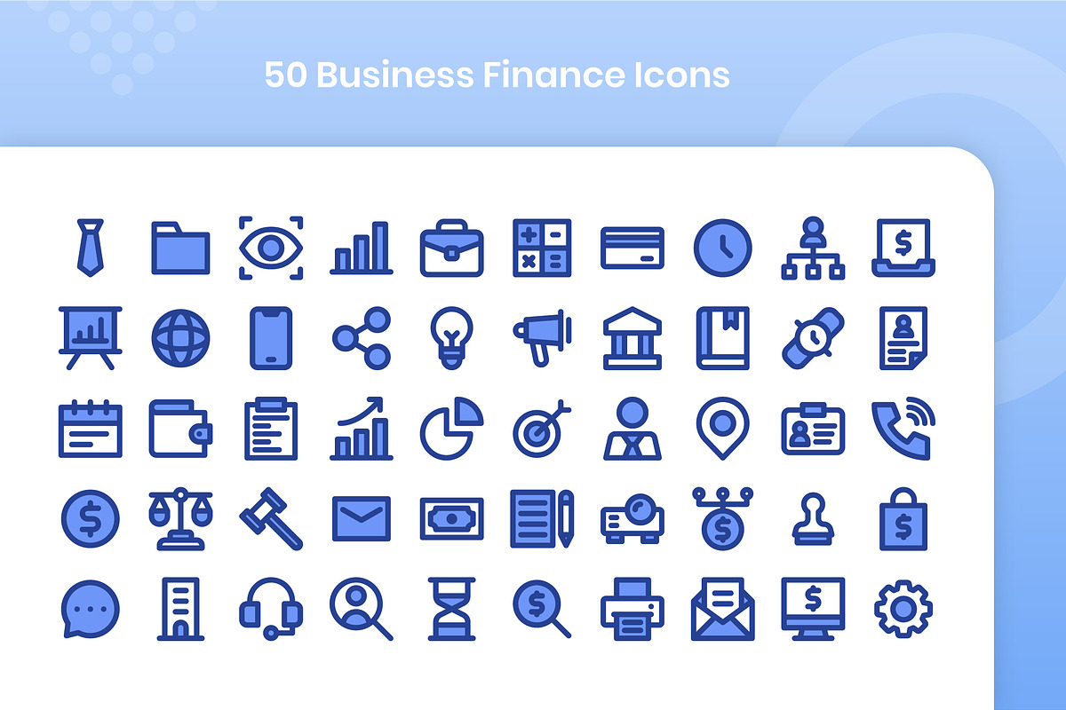 50 Business Finance - Lineal Color, an Outline Icon by Kmg Design (Photo 2 of 2)