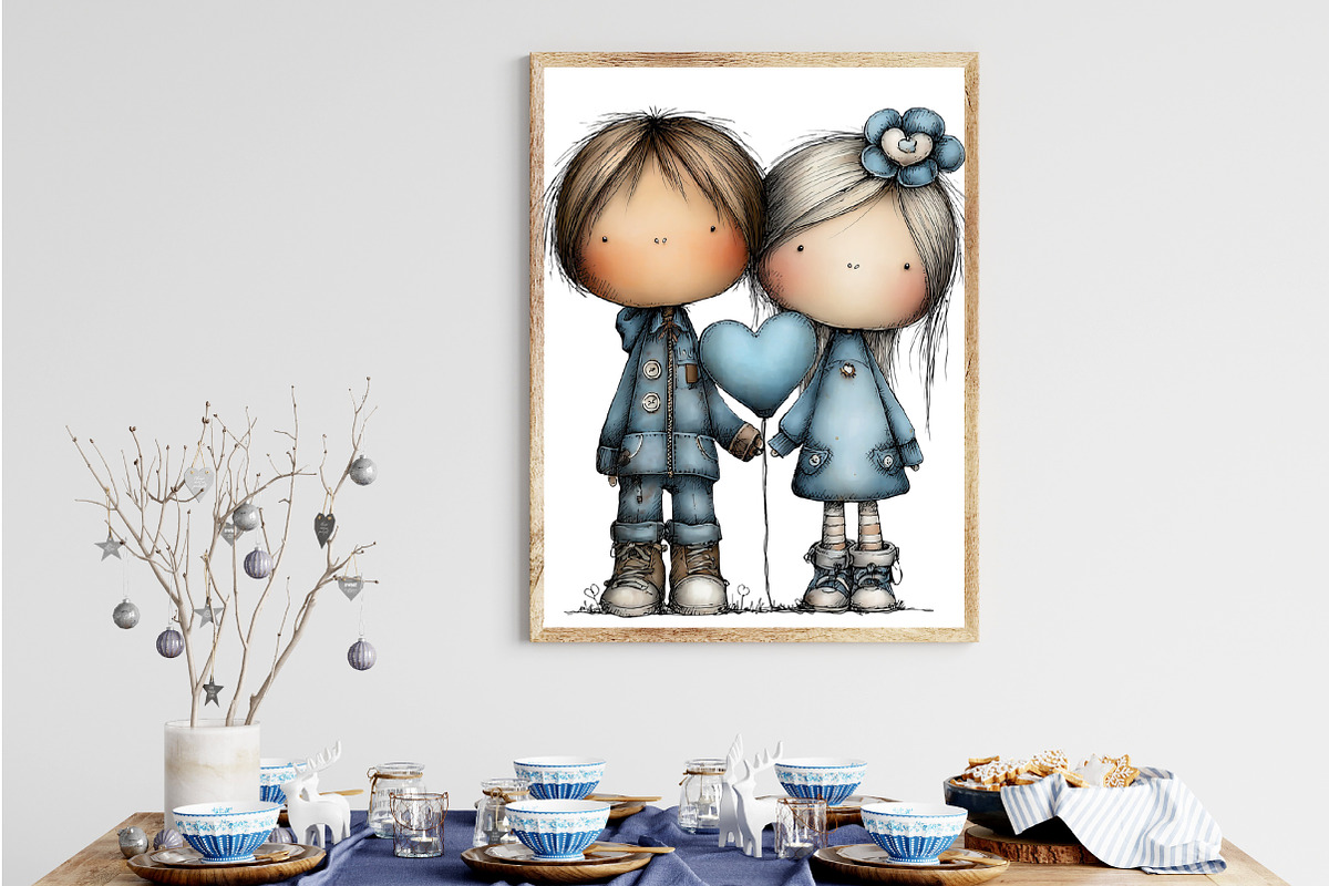 Quirky Valentine Clipart, an Illustration by designcity5 (Photo 4 of 5)