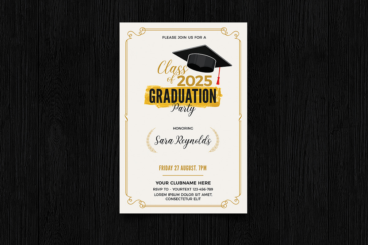 Graduation Party, a Print Template by DesignWorkz