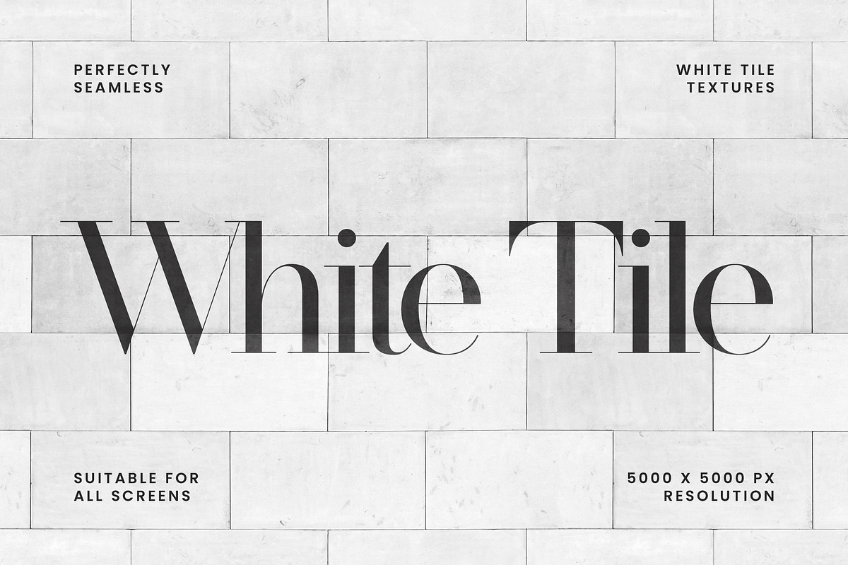 Seamless White Tile Textures, a Texture Graphic by Aurora Graphics (Photo 1 of 5)