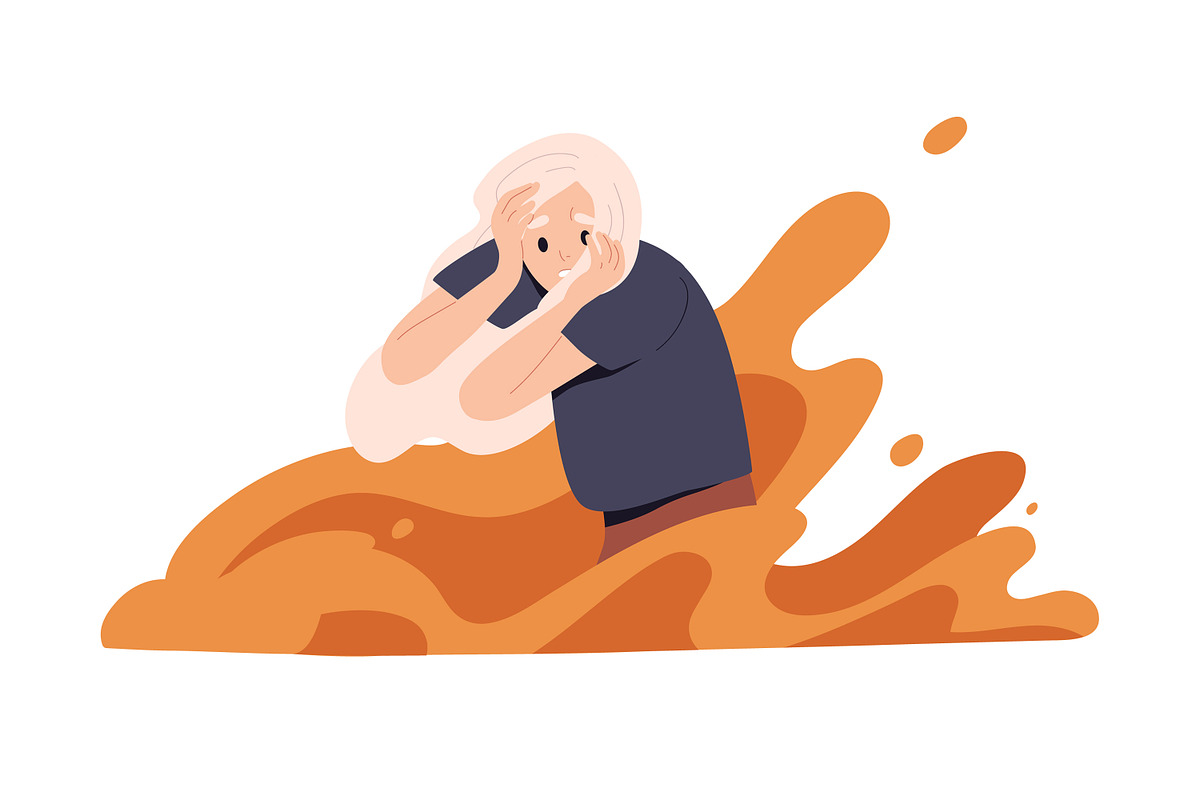 People on fire concept, a Person Illustration by Good Studio (Photo 6 of 9)