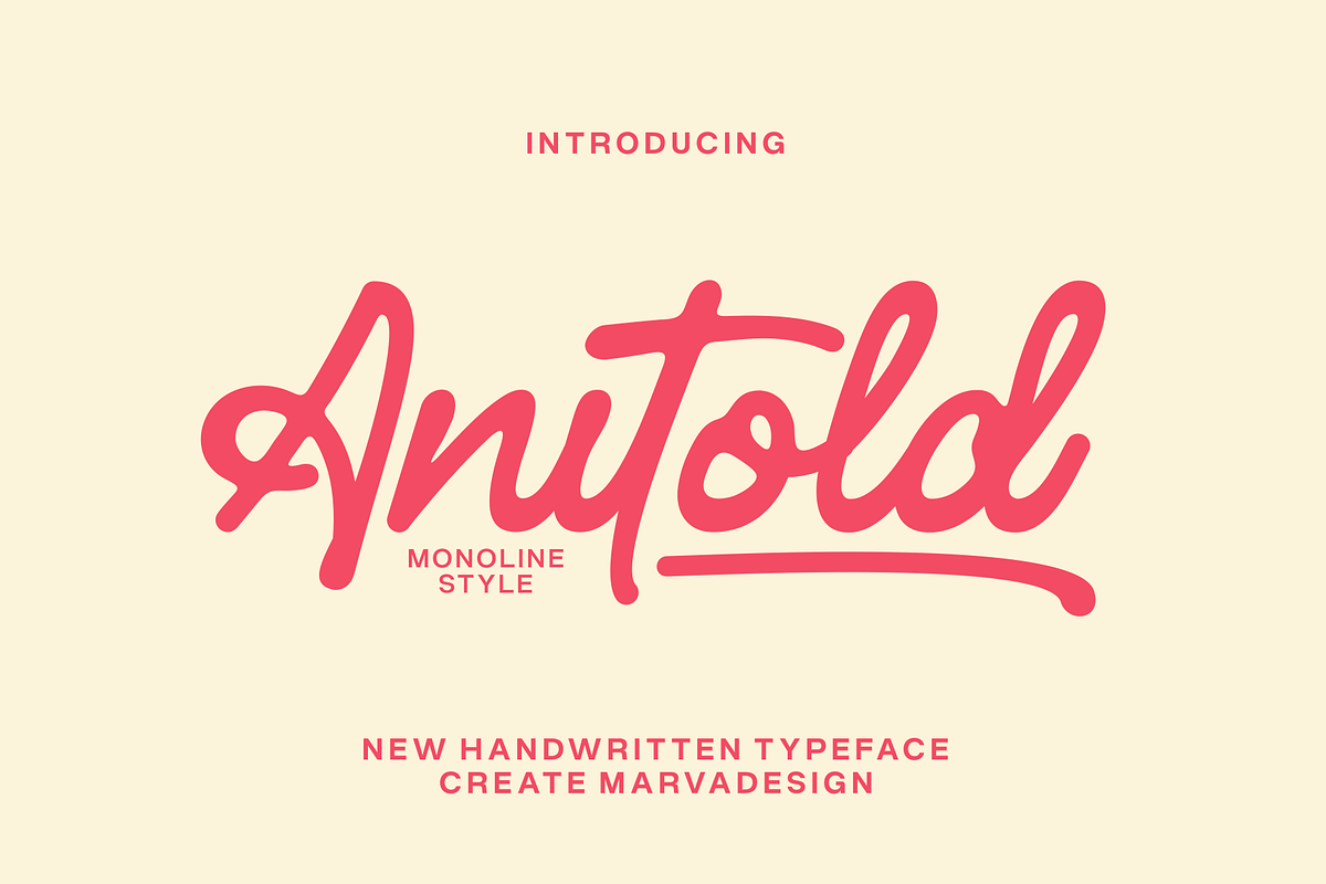 Anitold Script Font, a Script Font by Marvadesign (Photo 1 of 10)