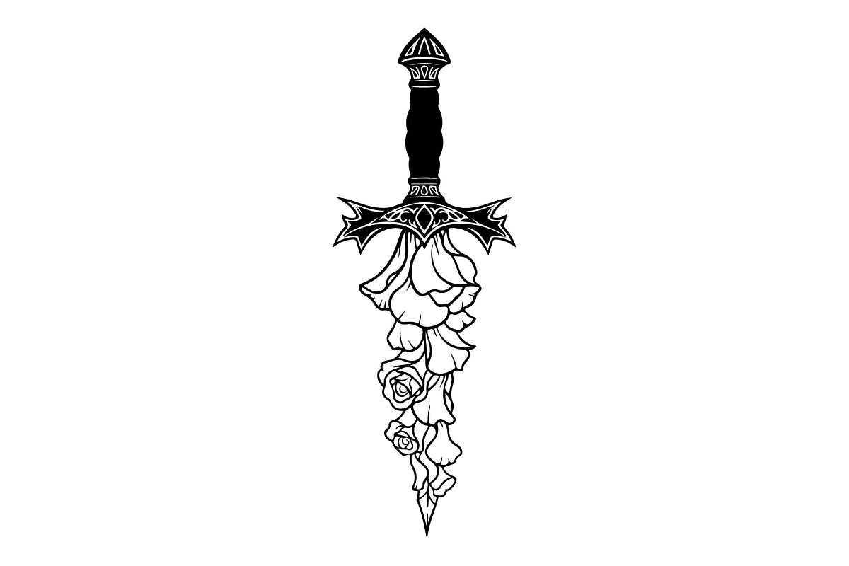 Ornamental Dagger Silhouette Bundle, an Object Illustration by Gaye Art (Photo 12 of 31)
