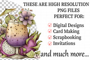 Whimsical Summer Tropical Drink Clip, an Illustration by Daily.Designs (Thumbnail 2 of 7)