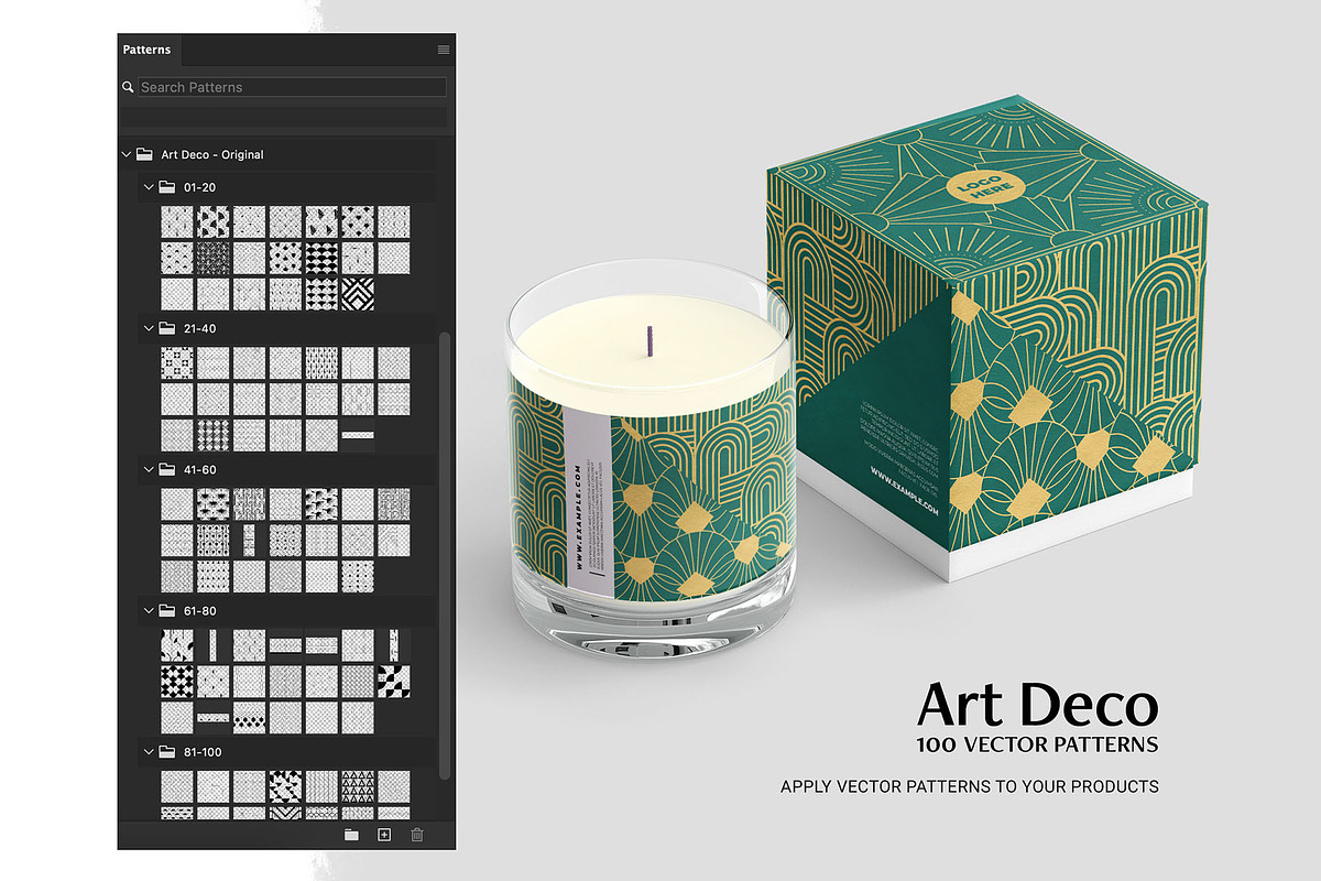 Art Deco Patterns Collection, a Pattern Graphic by DesignerCandies (Photo 2 of 21)