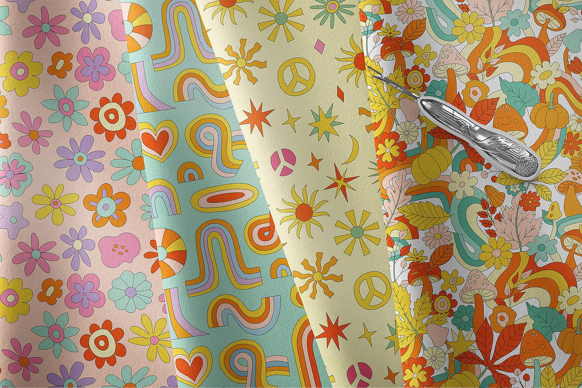 Groovy collection inspo by Retro 70s, an Object Graphic by Yamurchik (Photo 11 of 26)