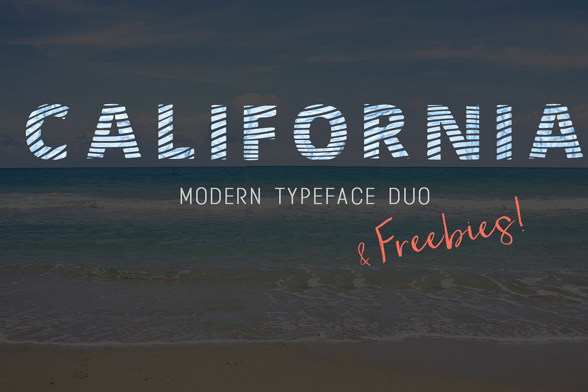 California - Font & freebies!