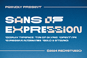 Sans of Expression, a Sans Serif Font by RedyStudio (Thumbnail 1 of 13)
